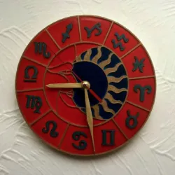Wall Clock Zodiac Circle