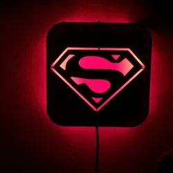 Wall Lamp: Superman - By "Zero 3DDesign"
