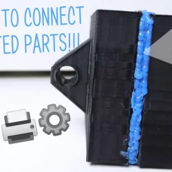 Welding 3D prints with 3D pen sample for test