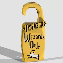 "WIZARDS ONLY" - Hufflepuff HOUSE - HARRY POTTER - DO NOT DISTURB