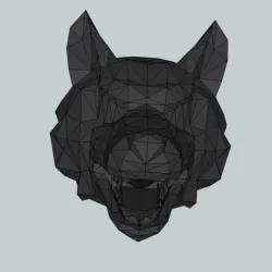 Wolf head flash hider for airsoft