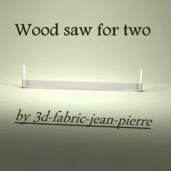 Wood saw for two