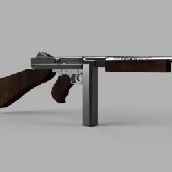 WW2 Thompson submachine gun