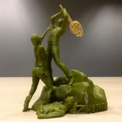 Z Nation - Doc vs Zombie Statue