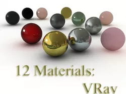 12 VRay materials