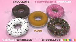 5 High Res Doughnuts