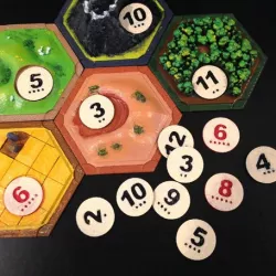 Catan Number Tokens