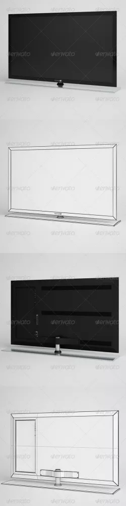 CGAxis Flatscreen TV Electronics 03