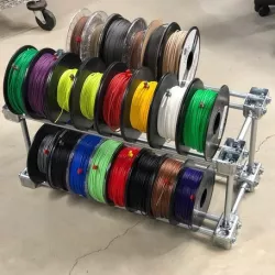 Cheap & Easy to Build Steel Filament Storage Rack - Store 80 Spools or more!