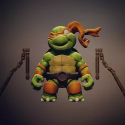 Chibi Mutant Ninja turtles Mickey