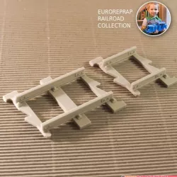 Complementary tracks set: straight (No3, No4) - Euroreprap Railroad System