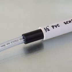 Connector for 5/16" Flexible PVC -to- 1/2" Schedule 40 PVC