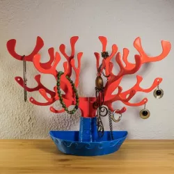 Coral tree jewerly holder