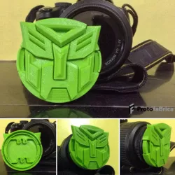 Custom DSLR Lens Cap - Transformers Autobots Logo