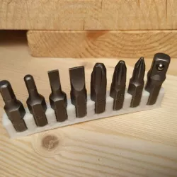 Customizable minimalist bit holder