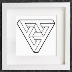 Customizable Optical Illusion Triangle