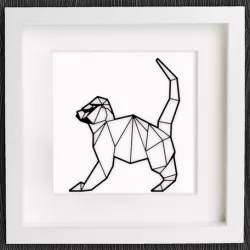 Customizable Origami Monkey