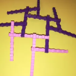 da Vinci Bar, Construction Sticks, Dome, Bridge, Math
