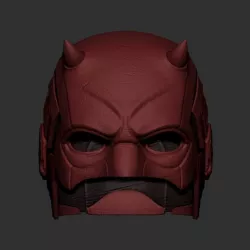 Daredevil Mask 3D Printing - Daredevil Helmet Marvel Cosplay