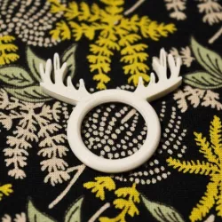 Deer horn ring
