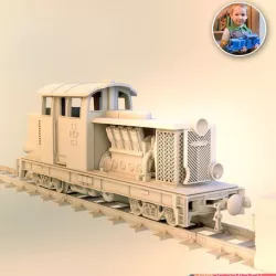 Diesel-01-C locomotive - ERS and others compatibile, FDM 3D printable