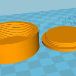 Discreet box Multi-purpose storage storage storage screw closure