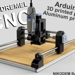 DIY Dremel CNC #1 design and parts (Arduino, aluminum profiles, 3D printed parts)