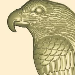 eagle relief model 3d stl for cnc