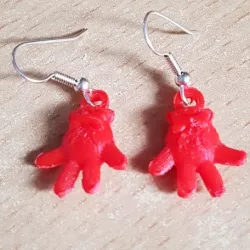 Earrings Pendant - Minnie Gloves