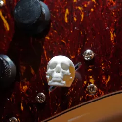 Electric guitar skull tone switch