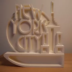 Empire - 3D Printed Wall Art/Ornament (New York City/Empire State Building)