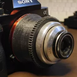 enlarger lens to Sony E-mount helicoid adapter