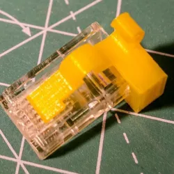 Ethernet (RJ45) COMPLETELY :: broken Plug  lock-tab fix