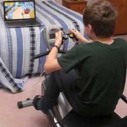Exercise machine USB game controller case