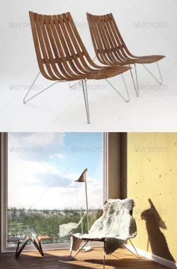 Fjordfiesta Scandia Nett Lounge chair