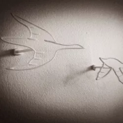Flock of Birds: Wire Wall Art