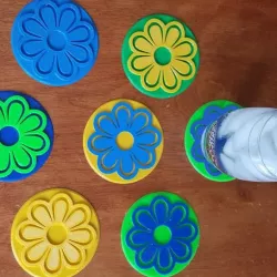 Flower Coasters for Mother's Day