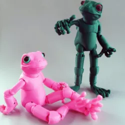 Froggy: the 3D printed ball-jointed frog doll