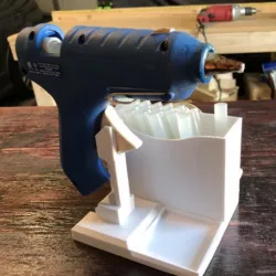 Glue Gun Caddy Stand w Cord Wrap