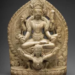 God Vishnu Riding on His Mount, Garuda, 16th/17th century