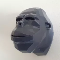 gorilla head lowpoly