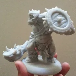 Grunt War Club, 3D printed Orc