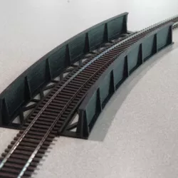 HO Scale Curved Bridge