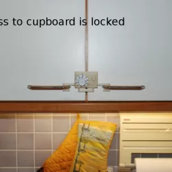 How to turn a double-door kitchen cupboard into a safe