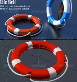 Lifebelt 3D Object