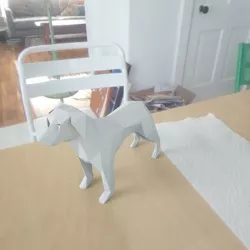 low poly dog
