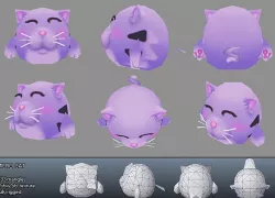 Low Poly Micro Cat Cloe