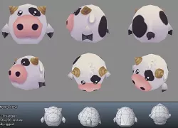 Low Poly Micro Cow Ulli
