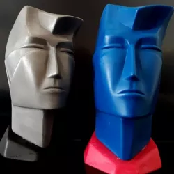 Man head statue