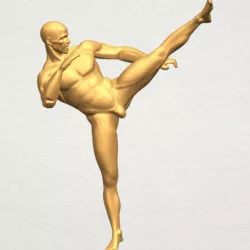 Man Kicking